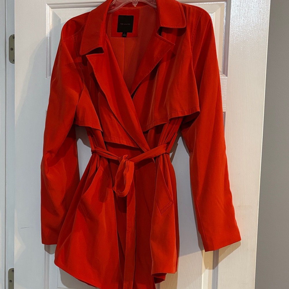 The Limited Women's Vibrant Orange Trench Coat
